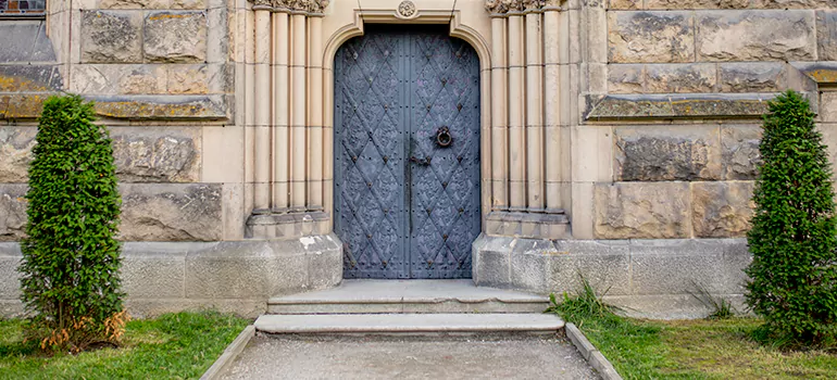 Traditional Double Front Doors in North Port, FL